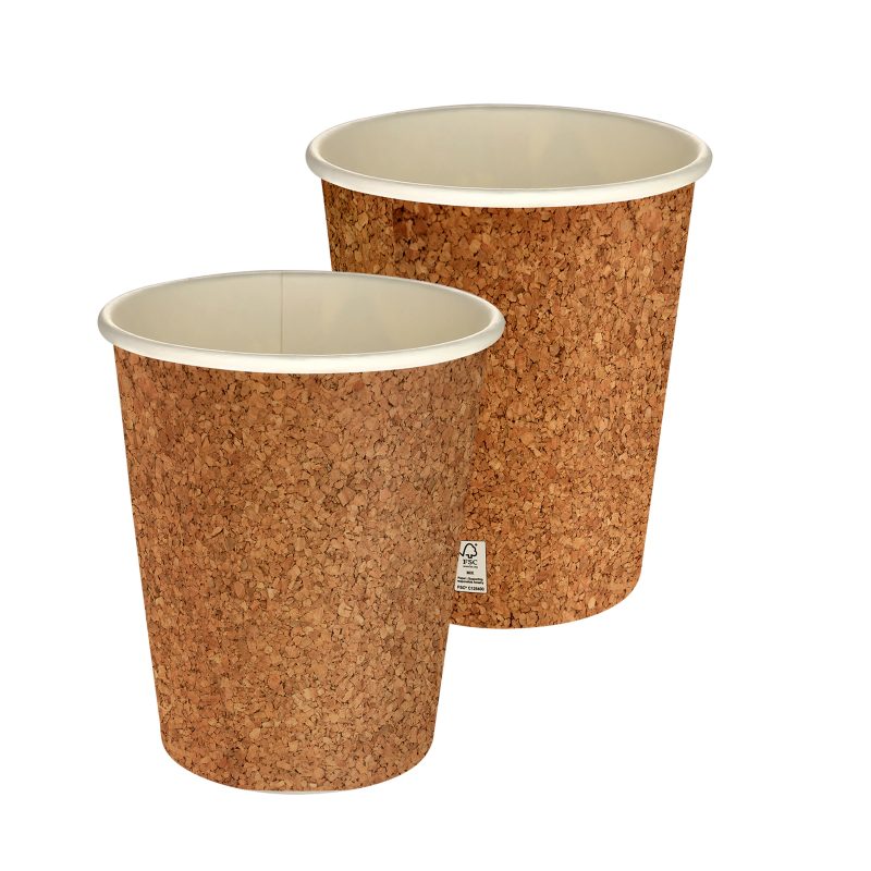 Custom 5 oz Full Color Cork Pattern Paper Cup - 1