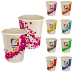 Custom 5 oz Full Color Floating Cubes Paper Cup