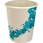 Custom 5 oz Full Color Floating Cubes Paper Cup - 7