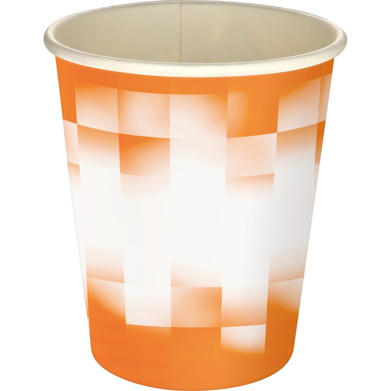 Custom 5 oz Full Color Shaded Checkers Paper Cup - 9