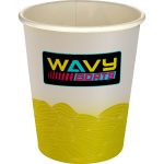 Custom 5 oz Full Color Turbulent Waves Paper Cup - 2