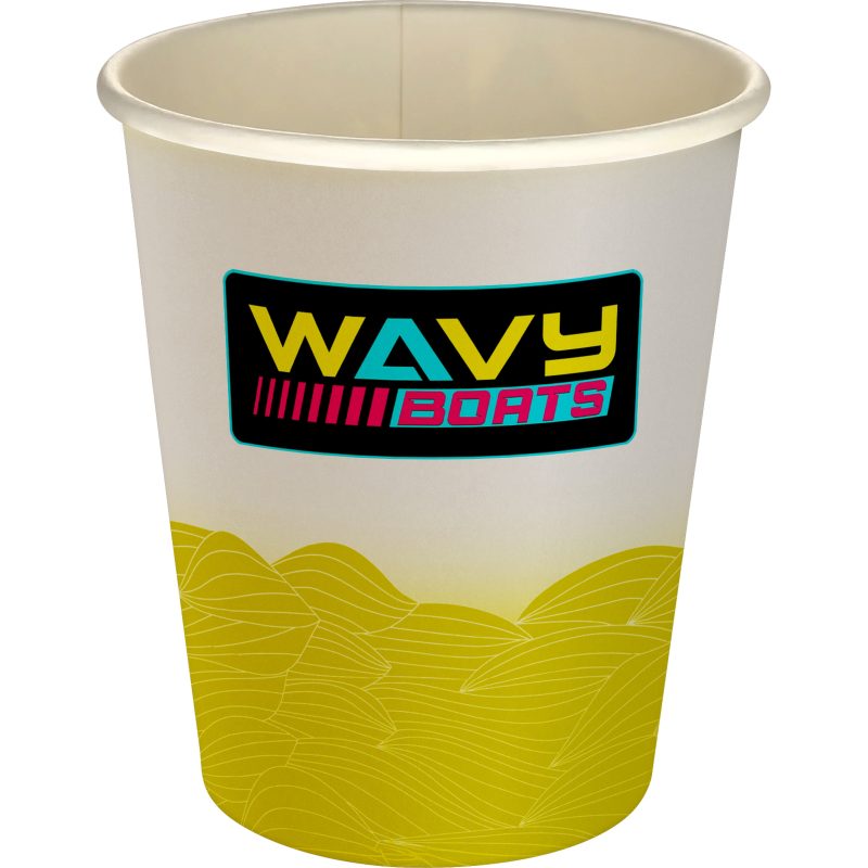 Custom 5 oz Full Color Turbulent Waves Paper Cup - 2