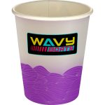 Custom 5 oz Full Color Turbulent Waves Paper Cup - 8
