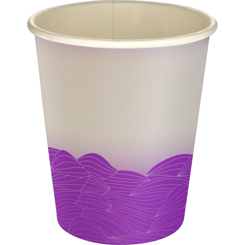 Custom 5 oz Full Color Turbulent Waves Paper Cup - 9