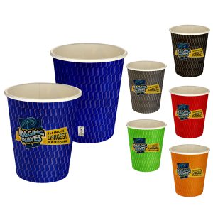 Custom 5 oz Full Color Wave Paper Cup
