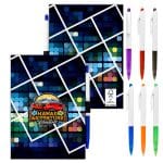 Custom 5" x 7" Perfect Paper Cover Notebook with Pen