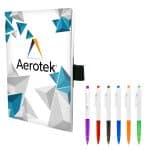 Custom 5" x 7" Perfect Paper Cover Notebook with Pen - 2