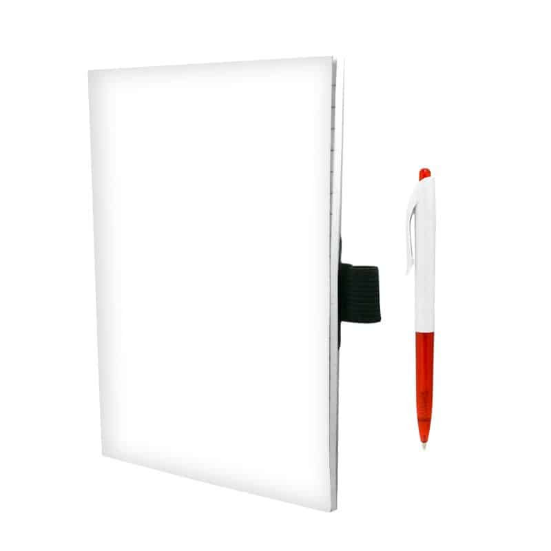 Custom 5" x 7" Perfect Paper Cover Notebook with Pen - 4