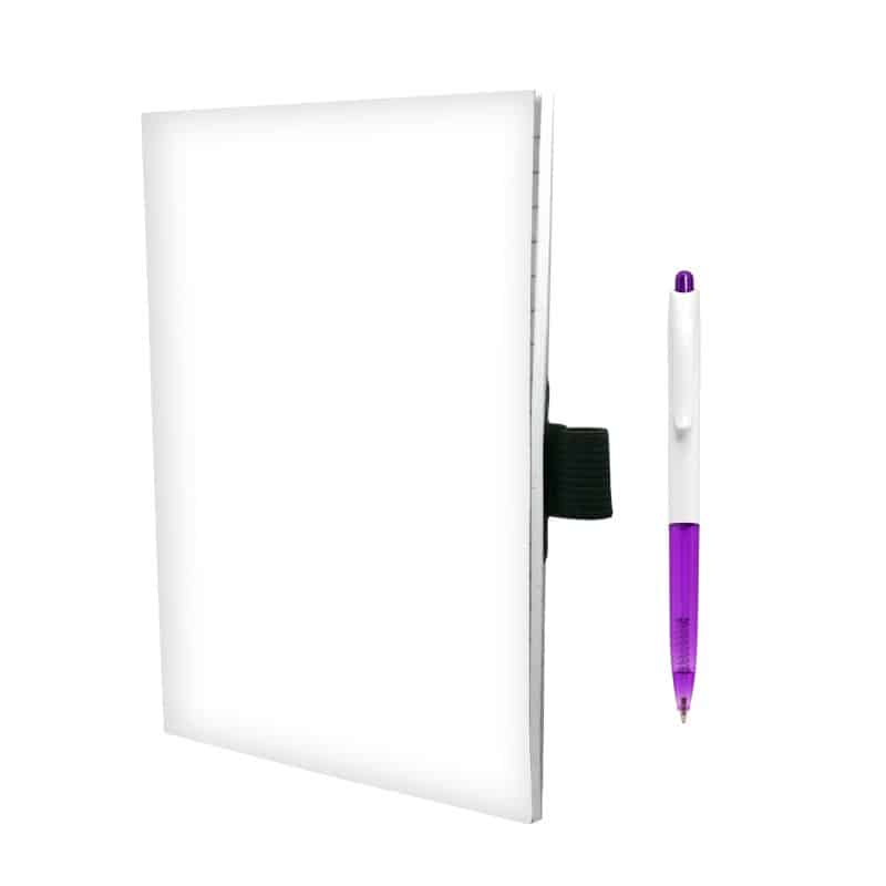 Custom 5" x 7" Perfect Paper Cover Notebook with Pen - 6
