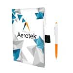 Custom 5" x 7" Perfect Paper Cover Notebook with Pen - 9