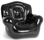 Custom Black Inflatable Chair (41"W x 38"H x 35"D)