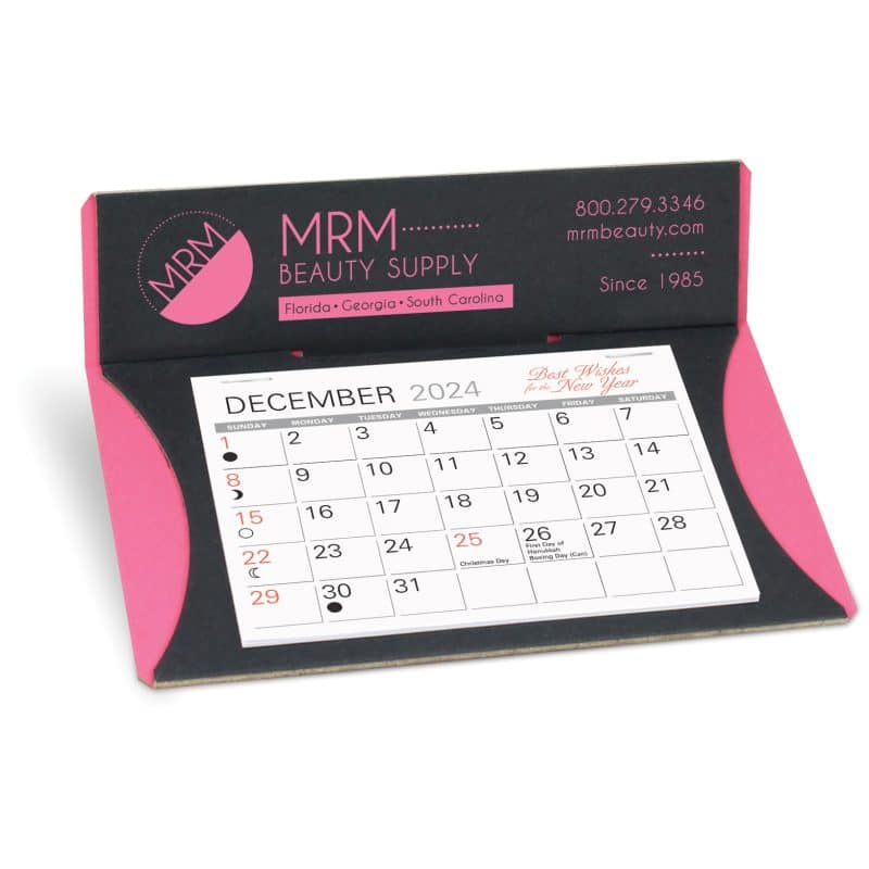 Custom Crescent Nu-Leth-R Desk Calendar - 2