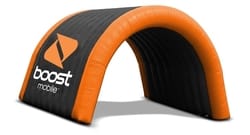 Custom Inflatable Run-Through 50'L x 8'H