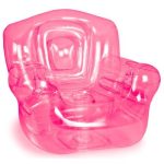 Custom Pink Inflatable Chair (41"W x 38"H x 35"D)