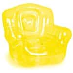 Custom Yellow Inflatable Chair (41"W x 38"H x 35"D)