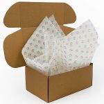 Custom Custom Tissue Paper - White Background Standard Size (17" x 23")