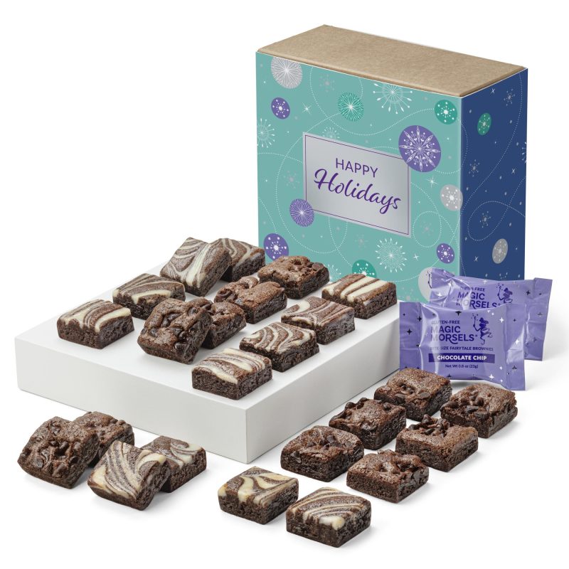 Custom Happy Holidays Gluten-Free Morsels 24 Box