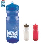 Custom 24 Oz Polyclear Water Bottle