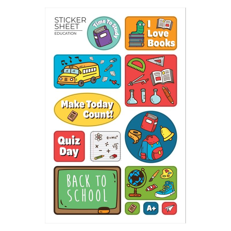 Custom Flair 7" X 11 " Sticker Sheet - 2