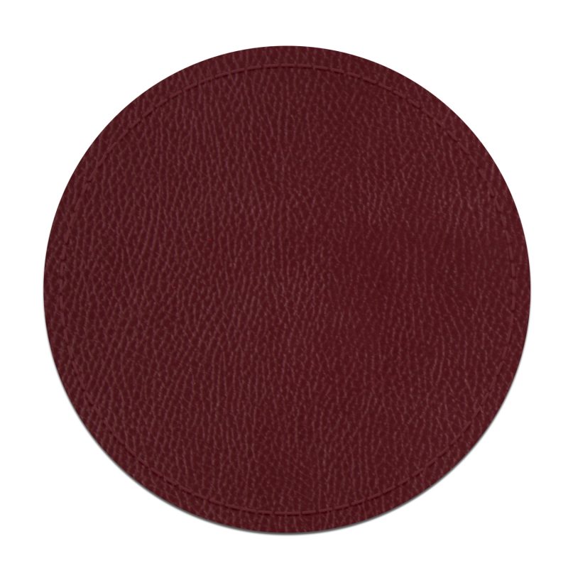 Custom Classic Round Leather Coasters - 3