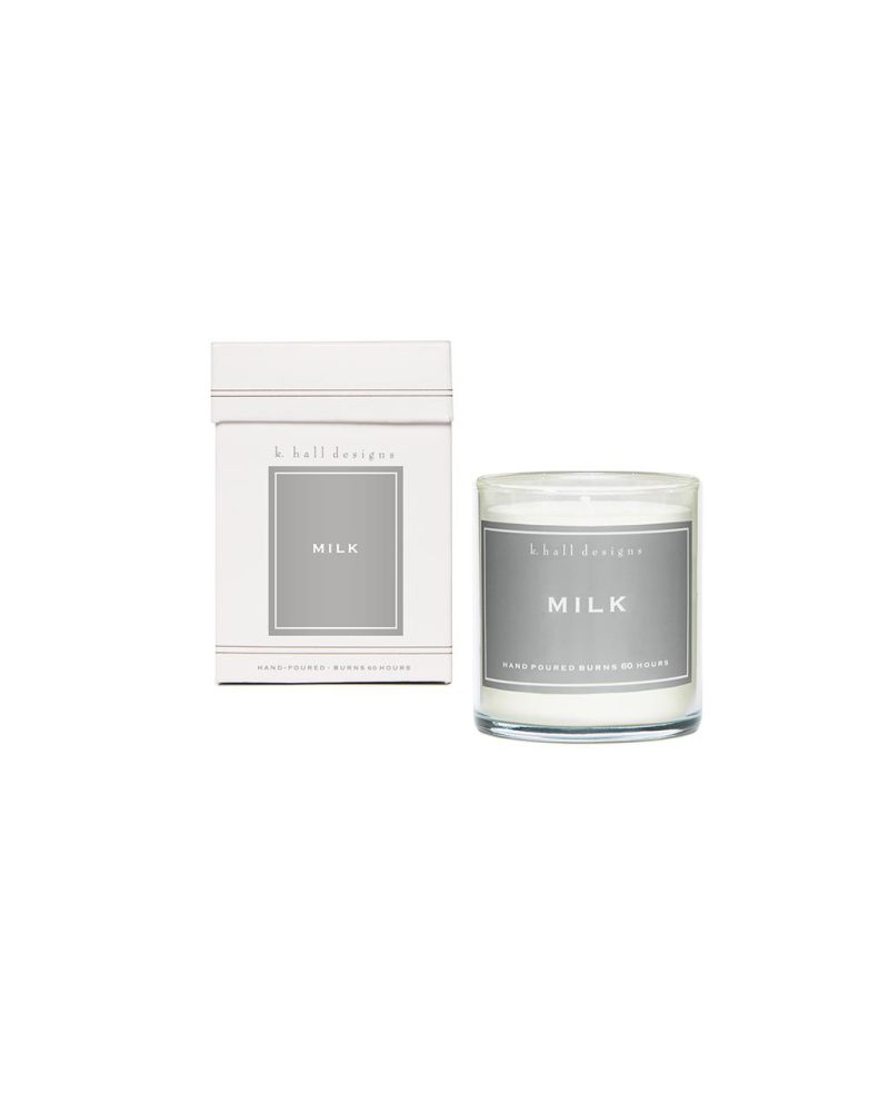 Custom K.Hall Studio K. Hall Designs Milk Boxed Jar Candle 8 Oz