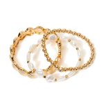 Custom Lilly Pulitzer Seaside Soleil Bracelet Set - Gold Multi