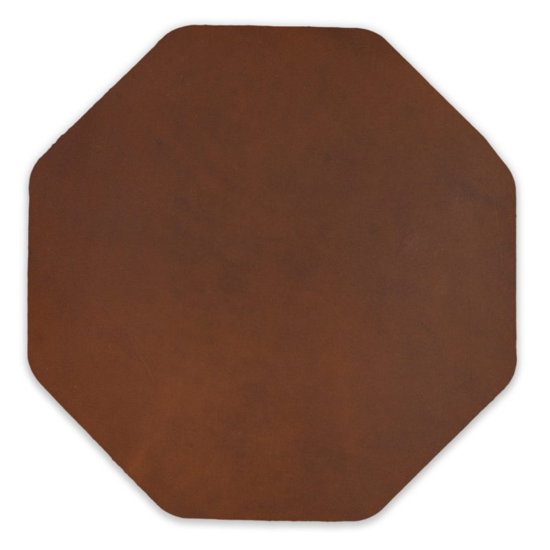 Custom Modern Octogonal Leather Coasters - 1