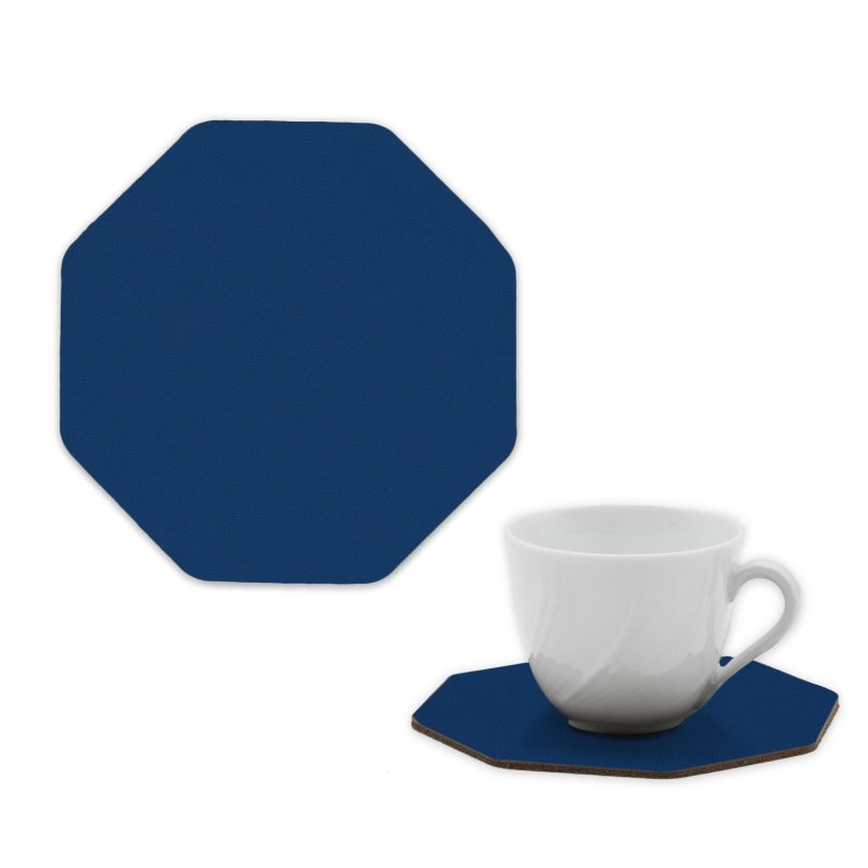 Custom Modern Octogonal Leather Coasters - 2