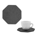 Custom Modern Octogonal Leather Coasters - 5