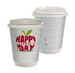Custom 12 Oz. Teacher Full Color Paper Cup with Lid