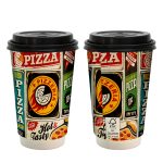 Custom 16 Oz. Full Color Paper Cup with Lid - 4
