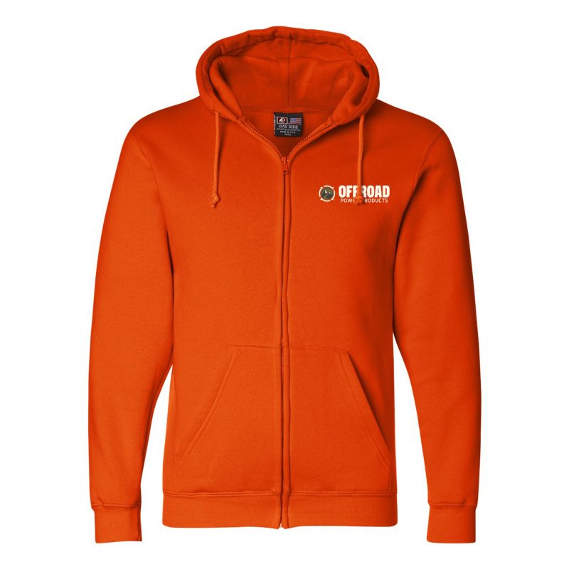 Custom Bayside USA-Made Full-Zip Hooded Sweatshirt - 3