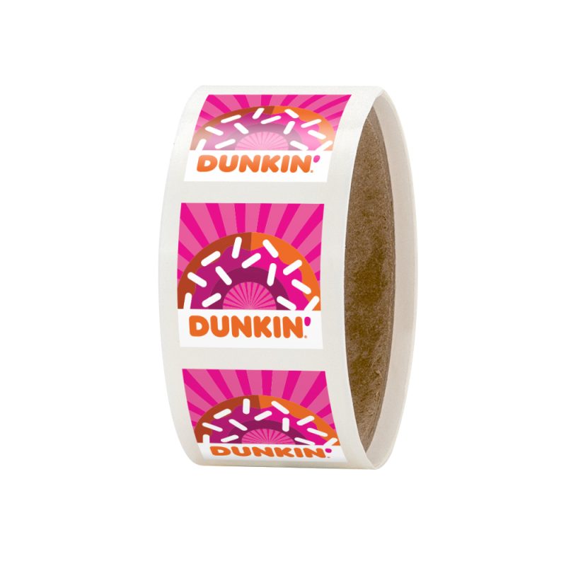 Custom 1" x 1" Square Roll Labels - 1