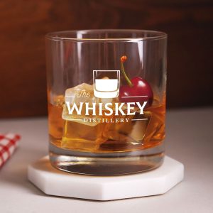 Custom 11 Oz. Alexandria Arc Rocks Whiskey Glass