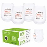 Custom 12 Oz. Dishwasher Safe Govino® Wine/Cocktail Glass 4 Pack