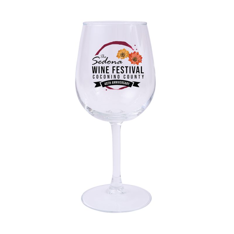 Custom 12 Oz. Full Color Wine Glass