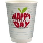 Custom 12 oz. Teacher Full Color Paper Cup - 1