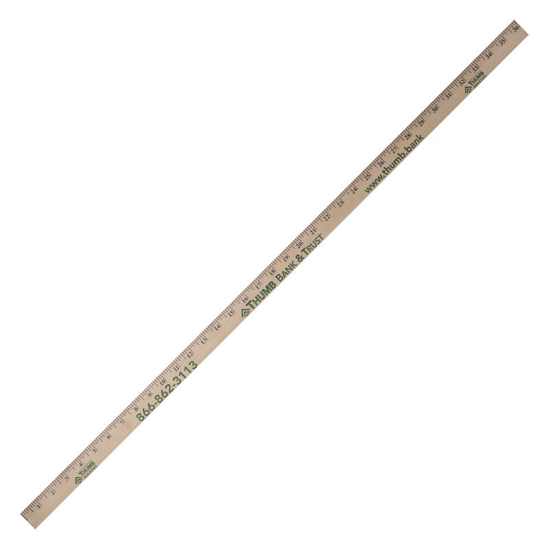 Custom 1/4" Thick Natural Yardstick - 2