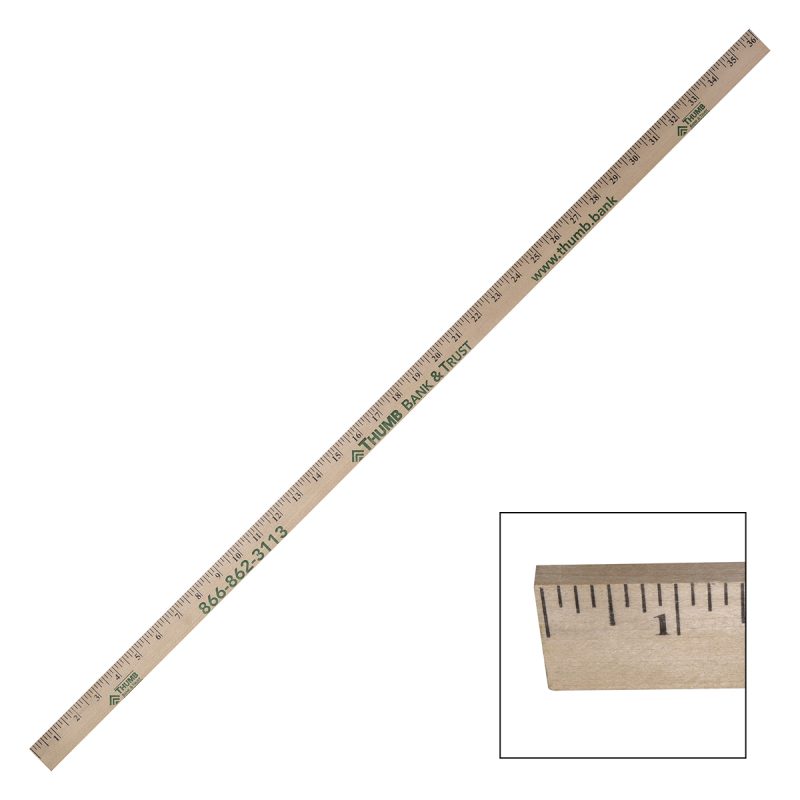 Custom 1/4" Thick Natural Yardstick