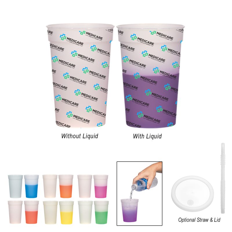 Custom 16 Oz. Full Color Mood Stadium Cup