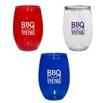 Custom 16 Oz. PET Stemless Wine Glass