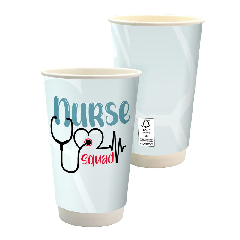 Custom 16 oz. Healthcare Full Color Paper Cup