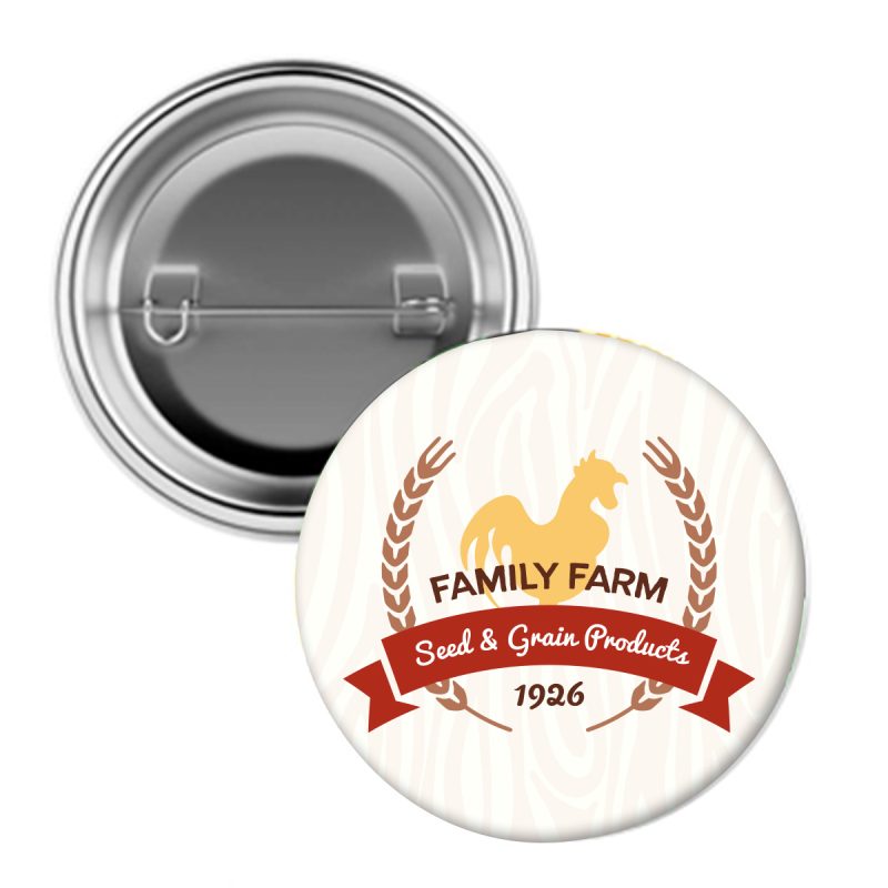 Custom 2" Full Color Pin Back Button - 1