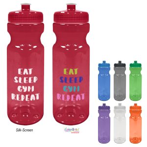 Custom 28 Oz. Poly-clear™ Fitness Bottle