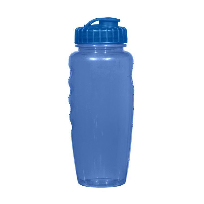 Custom 30 Oz. Poly-clear™ Gripper Bottle - 1