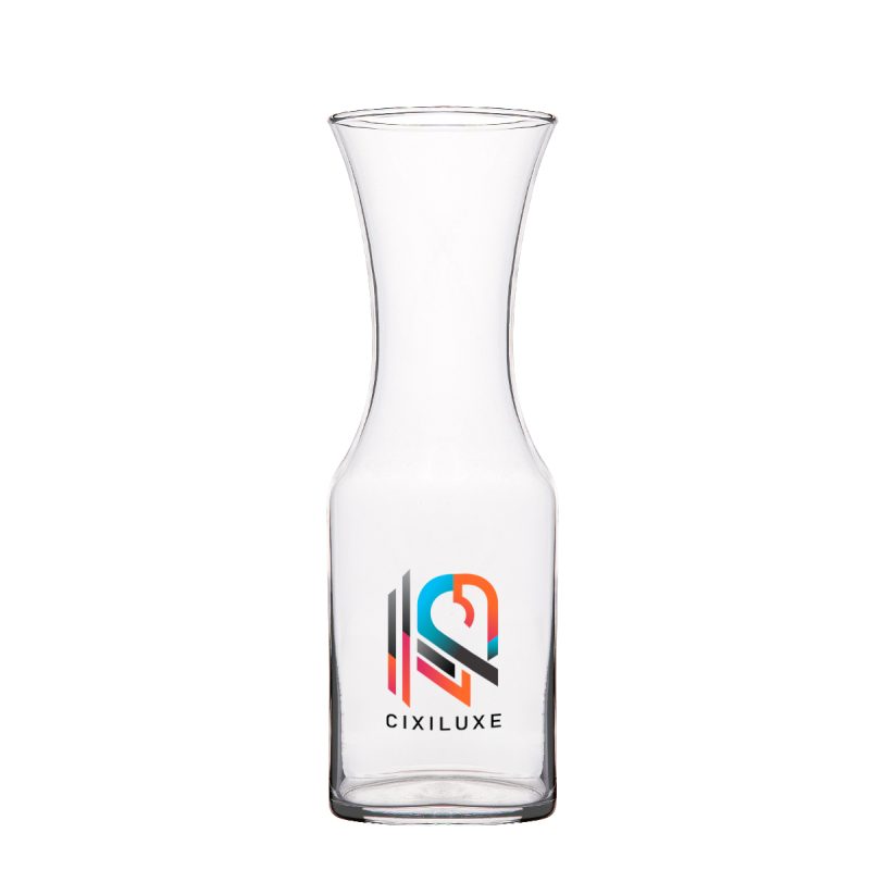 Custom 34 Oz. Full Color Clear Glass Carafe