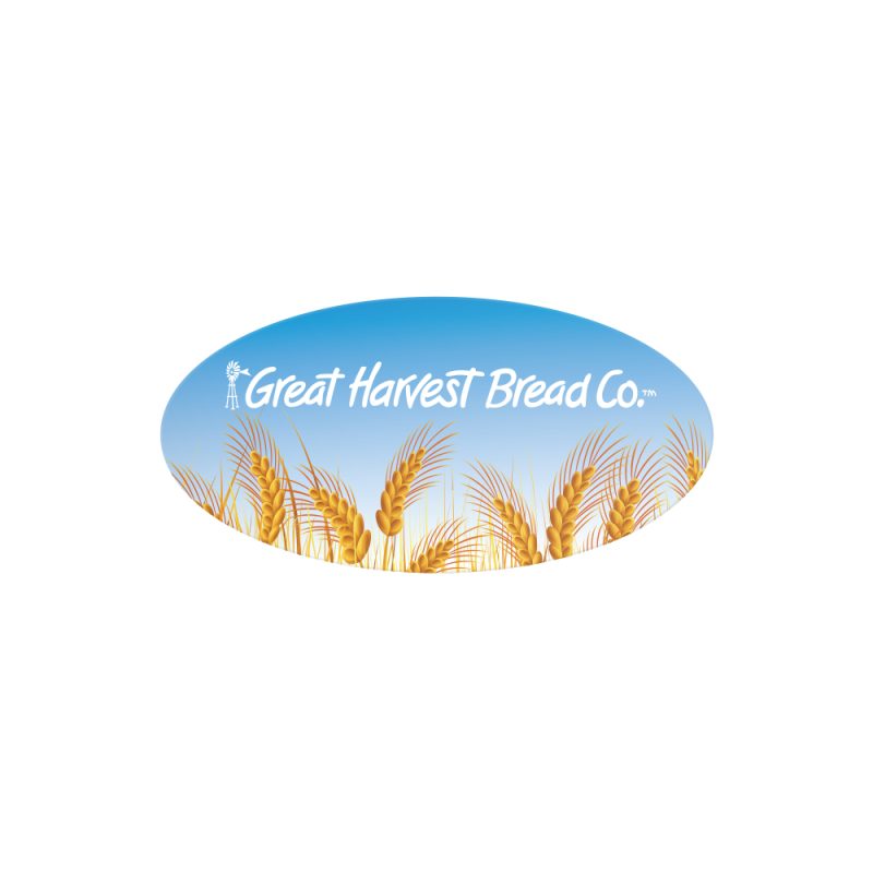 Custom 4" x 2" Oval Roll Labels