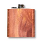 Custom 6 Oz. Wooden Hip Flask (COLUMBIA) - 3