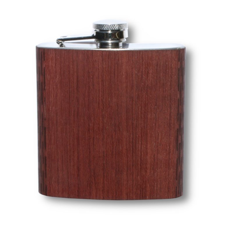 Custom 6 Oz. Wooden Hip Flask (COLUMBIA) - 8