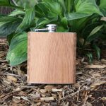 Custom 6 Oz. Wooden Hip Flask (COLUMBIA) - 9